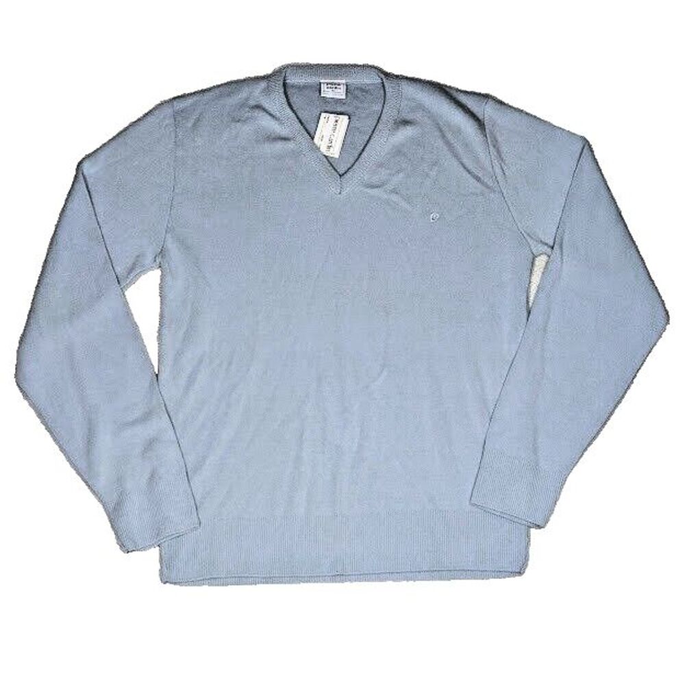 Vintage 80s Pierre Cardin Men's M V Neck Dad Pull Over Sweater